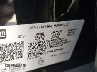 2023 GMC Yukon Denali Ultimate with VIN 1GKS2EKL7PR100968, listed as a Copart auction lot 88025135 with 6,423 mi miles and Salvage Title. Bid and sale history available at carsss.com. Image 14.