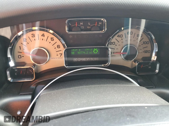 2010 Ford Expedition Max Limited with VIN 1FMJK1K56AEB67119, listed as a Copart auction lot 76674694 with 90,774 mi miles and Salvage Title. Bid and sale history available at DreamBid. Image 9.