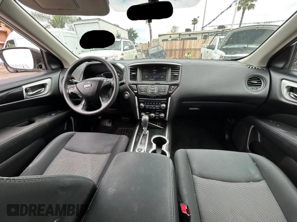2017 Nissan Pathfinder SL with VIN 5N1DR2MM7HC908242, listed as a Copart auction lot 60121835 with 48,171 mi miles and Clean title. Bid and sale history available at DreamBid. Image 9.
