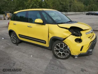 2014 FIAT 500L Trekking with VIN ZFBCFADH1EZ021866, listed as a Copart auction lot 71776554 with 98,866 mi miles and Salvage Title. Bid and sale history available at carsss.com. Image 4.