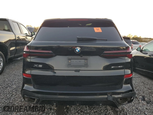 2025 BMW X5 sDrive40i with VIN 5UX13EU05S9Y15083, listed as a Copart auction lot 81533604 with 0 mi miles and Salvage Title. Bid and sale history available at carsss.com. Image 6.