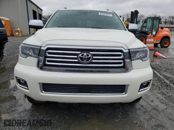 2019 Toyota Sequoia Platinum with VIN 5TDDY5G11KS168154, listed as a Copart auction lot 84562834 with 80,463 mi miles and Salvage Title. Bid and sale history available at carsss.com. Image 5.