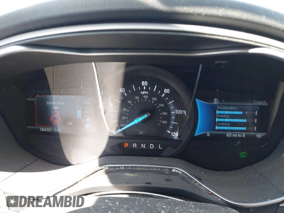 2016 Ford Fusion SE Hybrid with VIN 3FA6P0LU1GR127280, listed as a IAAI auction lot 41754682 with 194,357 mi miles. Bid and sale history available at carsss.com. Image 7.