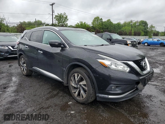 2015 Nissan Murano SL with VIN 5N1AZ2MH4FN282852, listed as a Copart auction lot 57940755 with 127,582 mi miles and Salvage title. Bid and sale history available at DreamBid. Image 4.