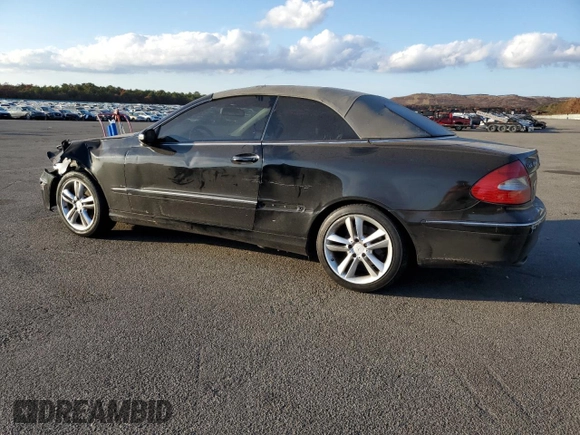2009 Mercedes-Benz CLK-Class 3.5L with VIN WDBTK56F19T101462, listed as a Copart auction lot 78019244 with 170,288 mi miles and Salvage Title. Bid and sale history available at carsss.com. Image 2.