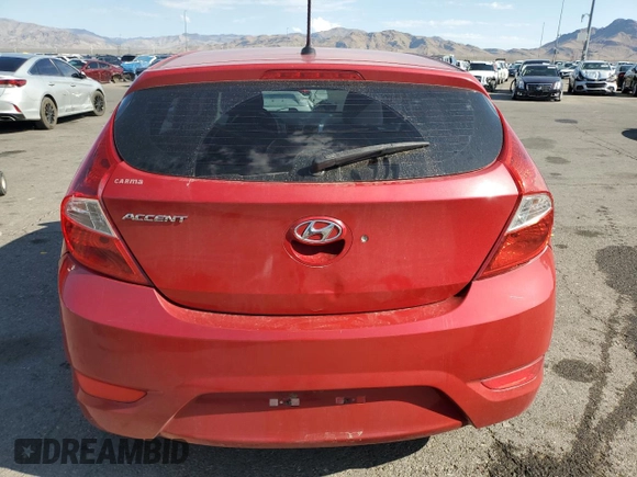 2014 Hyundai Accent GS with VIN KMHCT5AE8EU189813, listed as a Copart auction lot 60126745 with 120,663 mi miles and Salvage title. Bid and sale history available at DreamBid. Image 6.