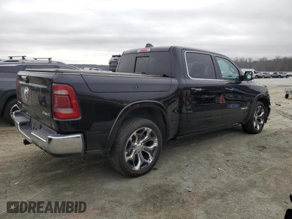 2020 Ram 1500 Limited with VIN 1C6SRFHT1LN387687, listed as a Copart auction lot 42228485 with 63,874 mi miles and Salvage Title. Bid and sale history available at carsss.com. Image 3.
