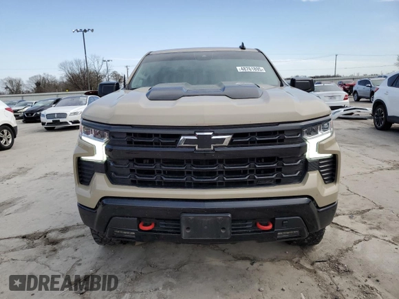 2023 Chevrolet Silverado 1500 LT Trail Boss with VIN 3GCUDFE88PG115832, listed as a Copart auction lot 48761895 with 57,479 mi miles and Salvage Title. Bid and sale history available at DreamBid. Image 5.