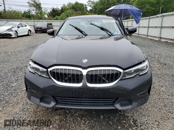 2019 BMW 3 Series 330i xDrive with VIN 3MW5R7J52K8A04913, listed as a Copart auction lot 58498355 with 59,091 mi miles and Salvage title. Bid and sale history available at DreamBid. Image 5.