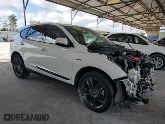 2022 Acura RDX w/A-Spec Package with VIN 5J8TC2H60NL011192, listed as a Copart auction lot 72188954 with 25,034 mi miles and Salvage Title. Bid and sale history available at carsss.com. Image 4.