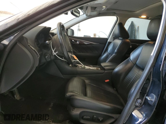2016 Infiniti Q50 Red Sport 400 with VIN JN1FV7AR8GM450745, listed as a Copart auction lot 54018795 with 116,758 mi miles and Salvage title. Bid and sale history available at DreamBid. Image 7.