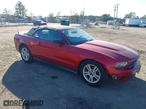 2012 Ford Mustang V6 with VIN 1ZVBP8EM4C5203508, listed as a IAAI auction lot 41688187 with 226,571 mi miles and . Bid and sale history available at DreamBid. Image 1.