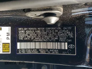 2022 Toyota Corolla Hatchback XSE with VIN JTNA4MBE9N3174773, listed as a Copart auction lot 76005204 with 41,781 mi miles and Salvage Title. Bid and sale history available at carsss.com. Image 15.