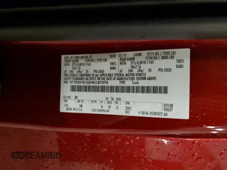 2017 Ford F-150 XL z VIN 1FTEW1EG2HKC87079, wystawiony jako Copart lot #57219895 z przebiegiem 108 852 mil mil oraz Szkoda całkowita • Salvage title. Historia ofert i sprzedaży dostępna na DreamBid. Obrazek 13.
