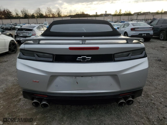 2017 Chevrolet Camaro 2SS with VIN 1G1FH3D79H0213349, listed as a Copart auction lot 83073854 with 35,276 mi miles and Salvage Title. Bid and sale history available at carsss.com. Image 6.