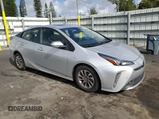 2022 Toyota Prius L Eco with VIN JTDKAMFU7N3155884, listed as a Copart auction lot 51472135 with 38,356 mi miles and Salvage Title. Bid and sale history available at carsss.com. Image 4.