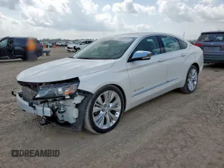 2017 Chevrolet Impala Premier with VIN 2G1145S38H9124654, listed as a Copart auction lot 61631345 with 90,888 mi miles and Salvage title. Bid and sale history available at DreamBid. Image 1.