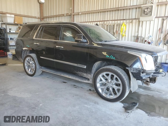 2016 Cadillac Escalade Premium Collection with VIN 1GYS4CKJ1GR477640, listed as a Copart auction lot 46214825 with 131,636 mi miles and Salvage title. Bid and sale history available at DreamBid. Image 4.