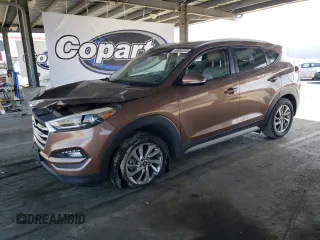 2017 Hyundai Tucson SE z VIN KM8J33A48HU412911, wystawiony jako Copart lot #50060205 z przebiegiem 113 027 mil mil oraz Szkoda całkowita • Salvage title. Historia ofert i sprzedaży dostępna na DreamBid. Obrazek 1.