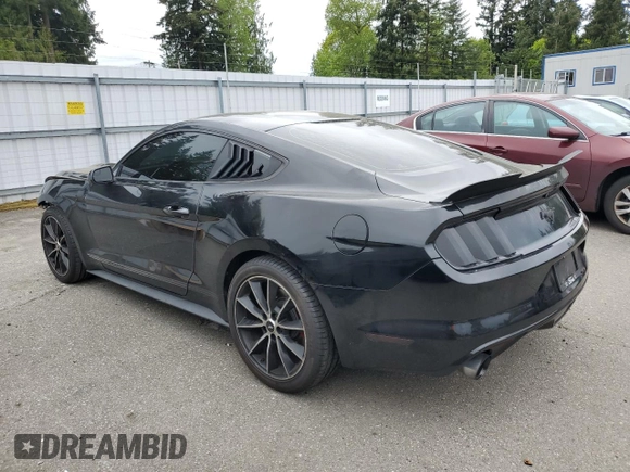 2015 Ford Mustang EcoBoost with VIN 1FA6P8TH0F5396373, listed as a Copart auction lot 54129565 with 106,631 mi miles and Salvage Title. Bid and sale history available at carsss.com. Image 2.