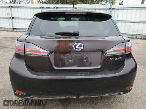2011 Lexus CT 200h with VIN JTHKD5BH7B2038229, listed as a Copart auction lot 51456725 with 205,774 mi miles and Clean title. Bid and sale history available at DreamBid. Image 6.