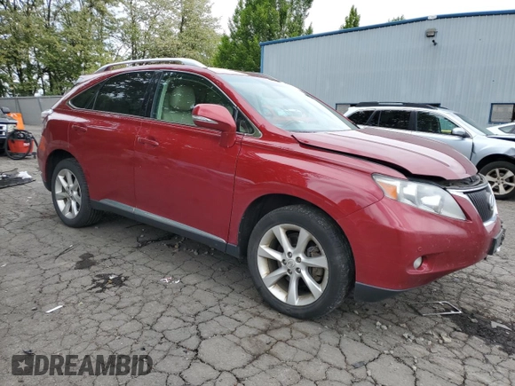 2010 Lexus RX 350 z VIN 2T2BK1BA2AC010112, wystawiony jako Copart lot #57360235 z przebiegiem 196 634 mil mil oraz Szkoda całkowita • Salvage title. Historia ofert i sprzedaży dostępna na DreamBid. Obrazek 4.