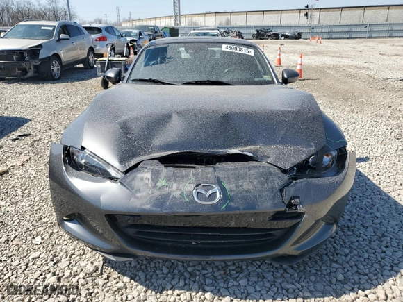 2017 Mazda MX-5 Miata RF Grand Touring with VIN JM1NDAM73H0102606, listed as a Copart auction lot 48003815 with 56,095 mi miles and Salvage Title. Bid and sale history available at carsss.com. Image 5.