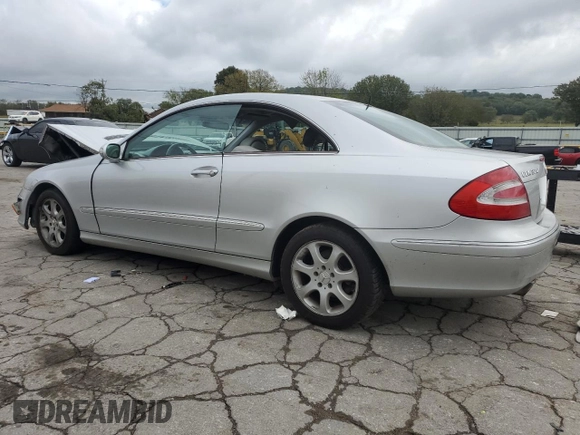 2004 Mercedes-Benz CLK-Class 3.2L with VIN WDBTJ65J24F094253, listed as a Copart auction lot 73600574 with 134,379 mi miles and Salvage Title. Bid and sale history available at carsss.com. Image 2.