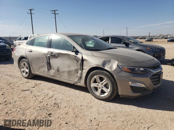 2024 Chevrolet Malibu LS with VIN 1G1ZB5ST0RF146021, listed as a Copart auction lot 45304245 with 8,382 mi miles and Salvage Title. Bid and sale history available at DreamBid. Image 4.