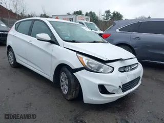 2017 Hyundai Accent SE with VIN KMHCT5AE7HU348681, listed as a IAAI auction lot 41944939 with 136,516 mi miles. Bid and sale history available at carsss.com. Image 1.