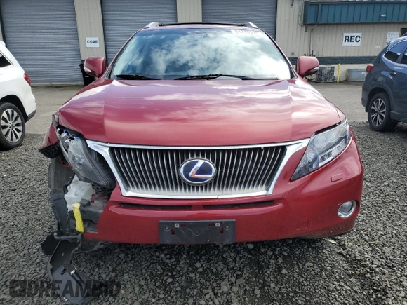 2010 Lexus RX 450h with VIN JTJBC1BAXA2403465, listed as a Copart auction lot 51248335 with 128,932 mi miles and Salvage Title. Bid and sale history available at DreamBid. Image 5.
