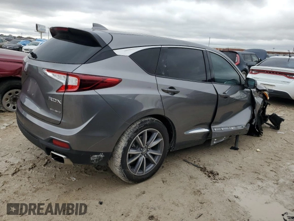 2022 Acura RDX w/Technology Package with VIN 5J8TC2H57NL008846, listed as a Copart auction lot 45051665 with 33,139 mi miles and Salvage Title. Bid and sale history available at carsss.com. Image 3.
