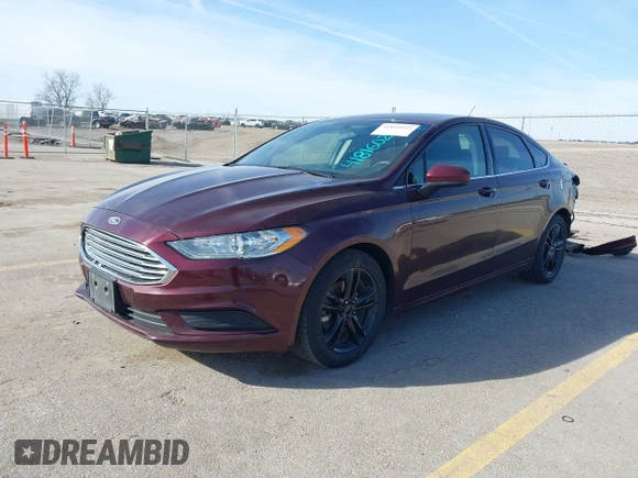 2018 Ford Fusion SE with VIN 3FA6P0HD8JR180882, listed as a IAAI auction lot 41816022 with 192,050 mi miles. Bid and sale history available at carsss.com. Image 18.