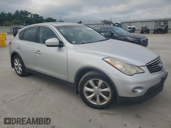 2008 Infiniti EX Journey with VIN JNKAJ09F48M351120, listed as a Copart auction lot 53079045 with 66,156 mi miles and Salvage title. Bid and sale history available at DreamBid. Image 4.