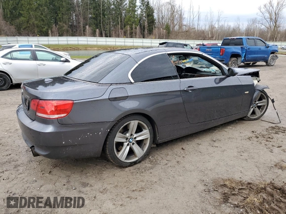 2008 BMW 3 Series 335i with VIN WBAWL73528P178333, listed as a Copart auction lot 52937925 with 133,505 mi miles and Salvage Title. Bid and sale history available at carsss.com. Image 3.