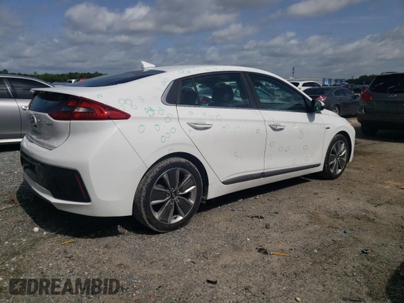 2019 Hyundai Ioniq Limited with VIN KMHC05LC7KU144216, listed as a Copart auction lot 59552425 with 66,932 mi miles and Salvage title. Bid and sale history available at DreamBid. Image 3.