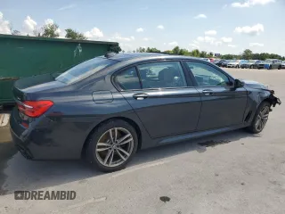 2017 BMW 7 Series 740i with VIN WBA7E2C53HG739365, listed as a Copart auction lot 58234325 with Not provided miles and Salvage title. Bid and sale history available at DreamBid. Image 3.