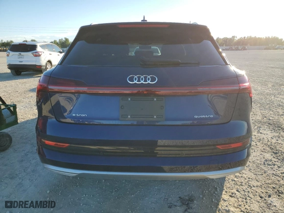 2022 Audi e-tron Premium Plus with VIN WA1LAAGE8NB030872, listed as a Copart auction lot 72593972 with 4,896 mi miles. Bid and sale history available at carsss.com. Image 6.