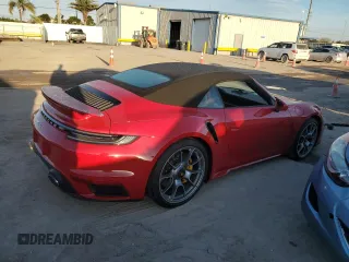 2021 Porsche 911 Turbo S with VIN WP0CD2A90MS263755, listed as a Copart auction lot 44530504 with 0 mi miles. Bid and sale history available at carsss.com. Image 3.