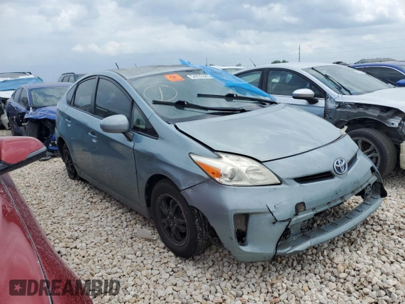 2014 Toyota Prius Four with VIN JTDKN3DUXE1808172, listed as a Copart auction lot 54933385 with Not Provided miles and Salvage Title. Bid and sale history available at DreamBid. Image 4.