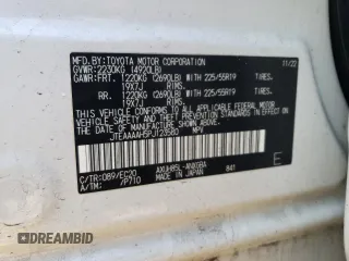 2023 Toyota Venza LE with VIN JTEAAAAH5PJ123580, listed as a Copart auction lot 48107025 with 28,580 mi miles and Salvage Title. Bid and sale history available at carsss.com. Image 14.