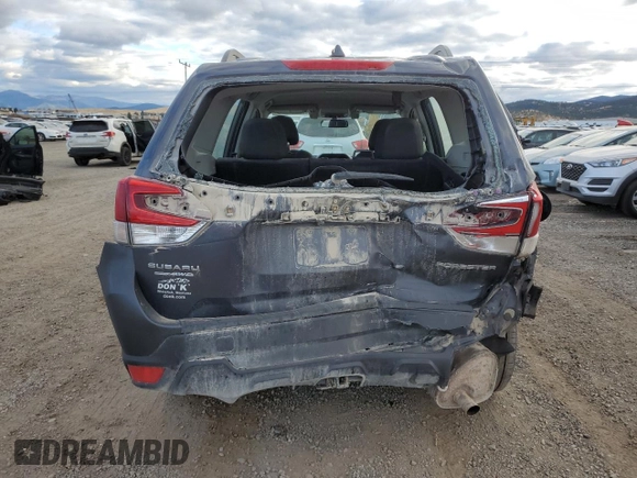 2021 Subaru Forester with VIN JF2SKADC8MH542694, listed as a Copart auction lot 77646874 with 75,114 mi miles and Salvage Title. Bid and sale history available at carsss.com. Image 6.