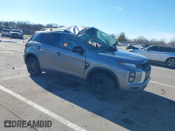 2022 Mitsubishi Outlander Sport ES with VIN JA4ARUAU7NU002468, listed as a IAAI auction lot 41429517 with 74,015 mi miles. Bid and sale history available at carsss.com. Image 1.