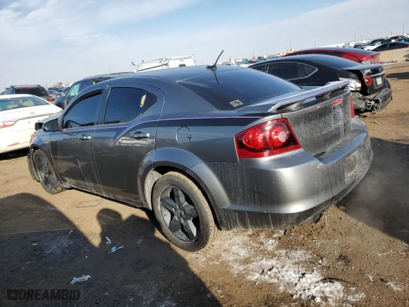 2013 Dodge Avenger SXT with VIN 1C3CDZCG5DN726142, listed as a Copart auction lot 45794365 with 65,572 mi miles and Salvage Title. Bid and sale history available at carsss.com. Image 2.
