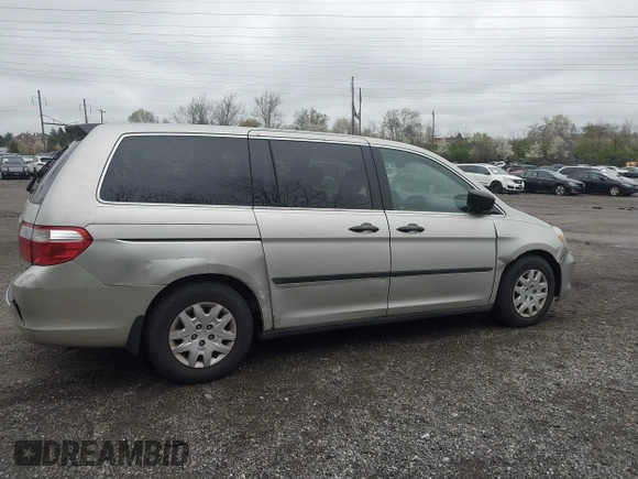 2005 Honda Odyssey LX with VIN 5FNRL38255B085979, listed as a IAAI auction lot 41971745 with 161,170 mi miles. Bid and sale history available at carsss.com. Image 12.
