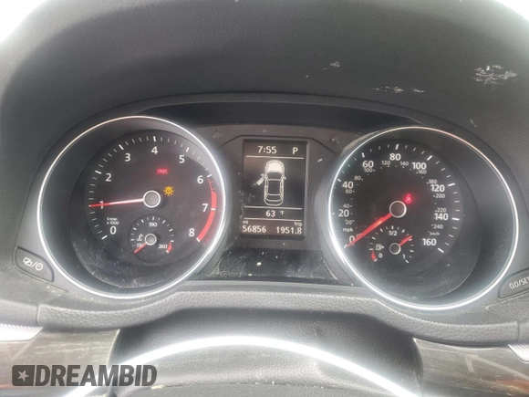 2016 Volkswagen Passat SEL z VIN 1VWCT7A35GC063879, wystawiony jako Copart lot #53856545 z przebiegiem 56 856 mil mil oraz Szkoda całkowita • Salvage title. Historia ofert i sprzedaży dostępna na DreamBid. Obrazek 9.