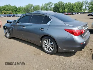 2015 Infiniti Q50 Premium with VIN JN1BV7AR9FM414737, listed as a Copart auction lot 62088065 with 118,668 mi miles and Salvage title. Bid and sale history available at DreamBid. Image 2.