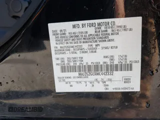 2021 Ford EcoSport SE с VIN MAJ3S2GEXMC442332, выставлен на аукционе IAAI как лот 42184580 с пробегом 40 241 миль миль и . История ставок и продаж доступна на DreamBid. Изображение 9.