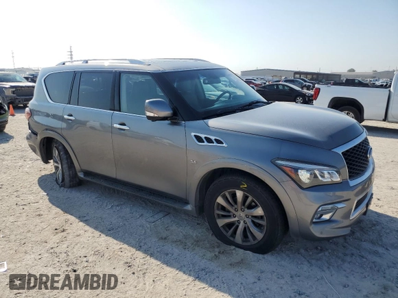 2015 Infiniti QX80 with VIN JN8AZ2NE1F9082811, listed as a Copart auction lot 71724744 with 94,112 mi miles and Salvage Title. Bid and sale history available at carsss.com. Image 4.