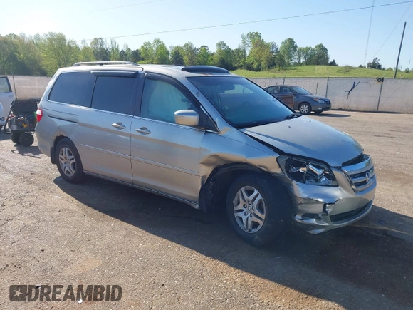 2005 Honda Odyssey EX-L z VIN 5FNRL38715B014905, wystawiony jako IAAI lot #41986395 z przebiegiem 191 029 mil mil oraz . Historia ofert i sprzedaży dostępna na DreamBid. Obrazek 1.